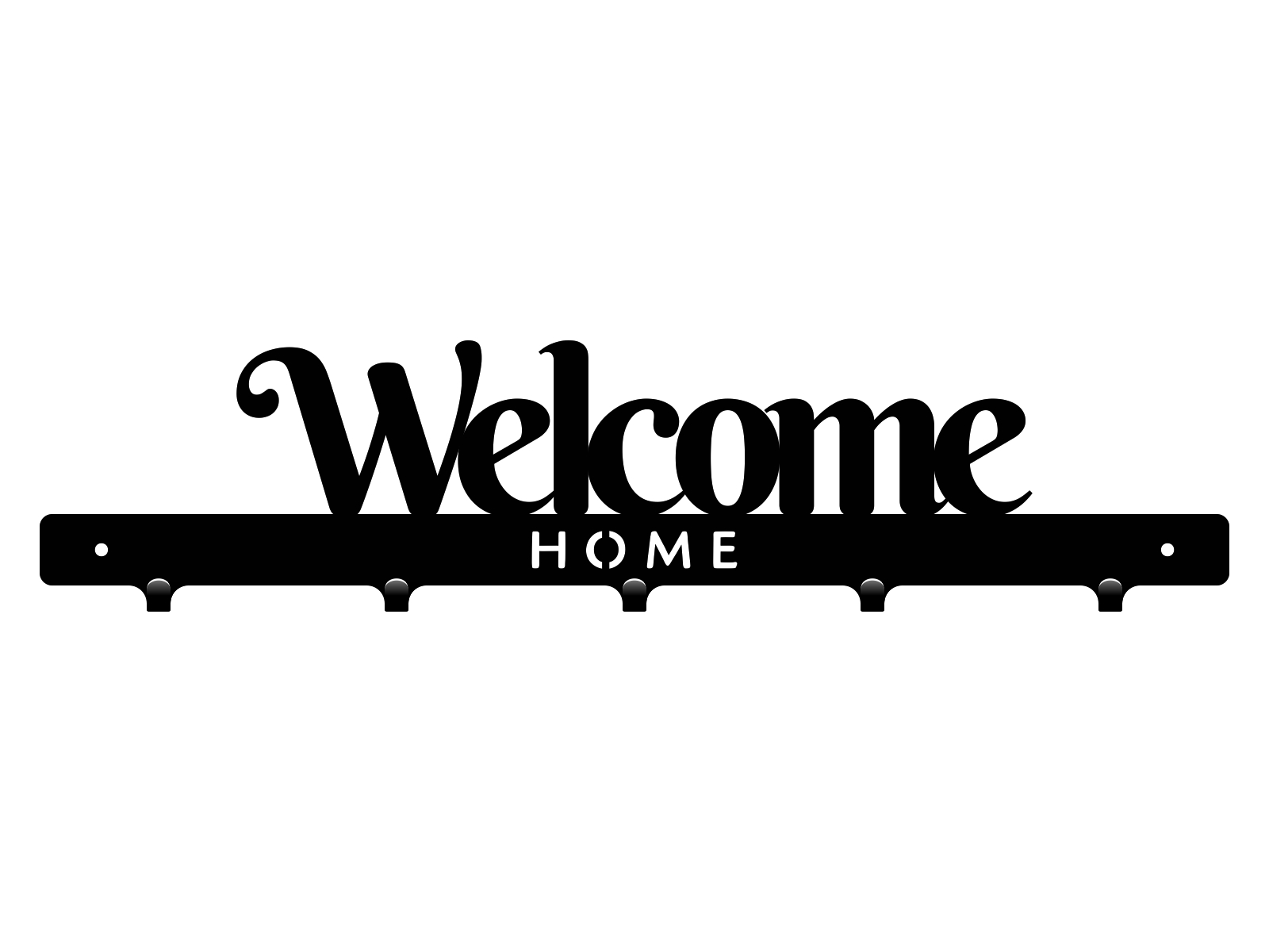 wie279-50-cza Cuier Hol Pentru Perete Welcome Home 50 cm - imagine 1