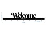 Cuier Hol Pentru Perete Welcome Home 70 cm - imagine 3