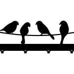 Cuier Hol Pentru Perete Păsări 40 cm