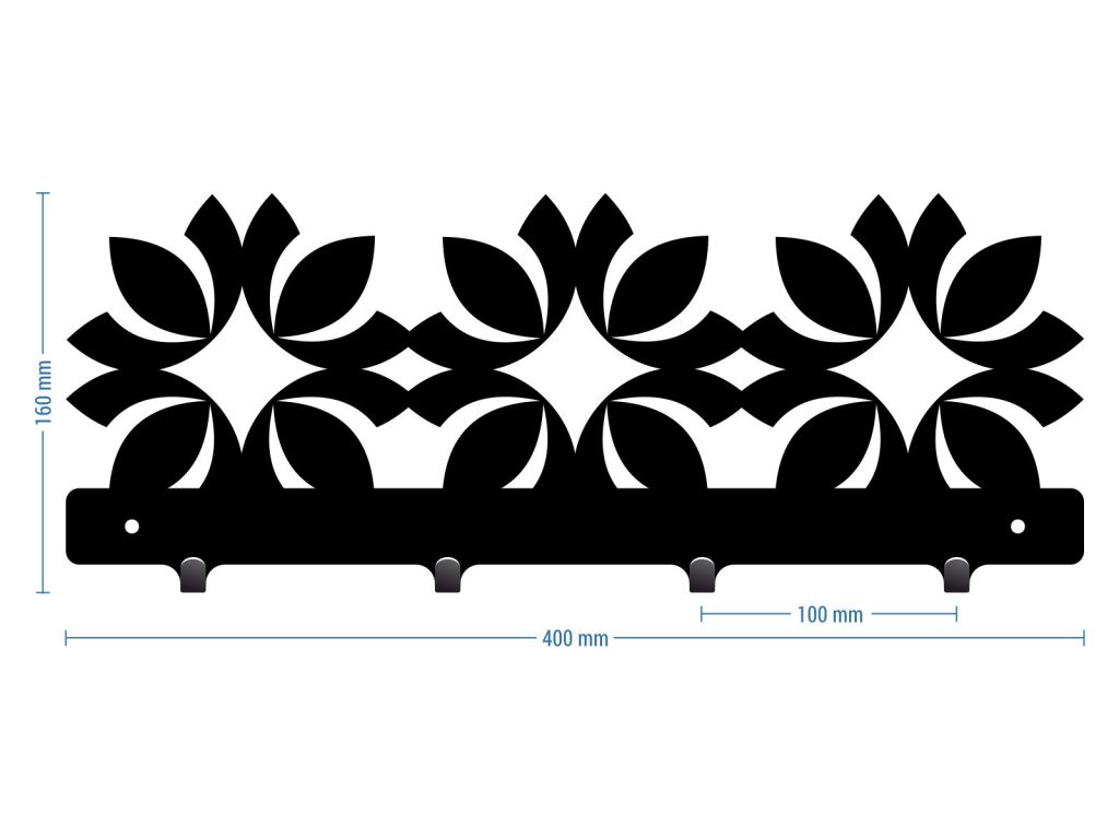 Cuier Hol Pentru Perete Marocan II 40 cm - imagine 2