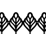 Cuier Hol Pentru Perete Open Work 40 cm