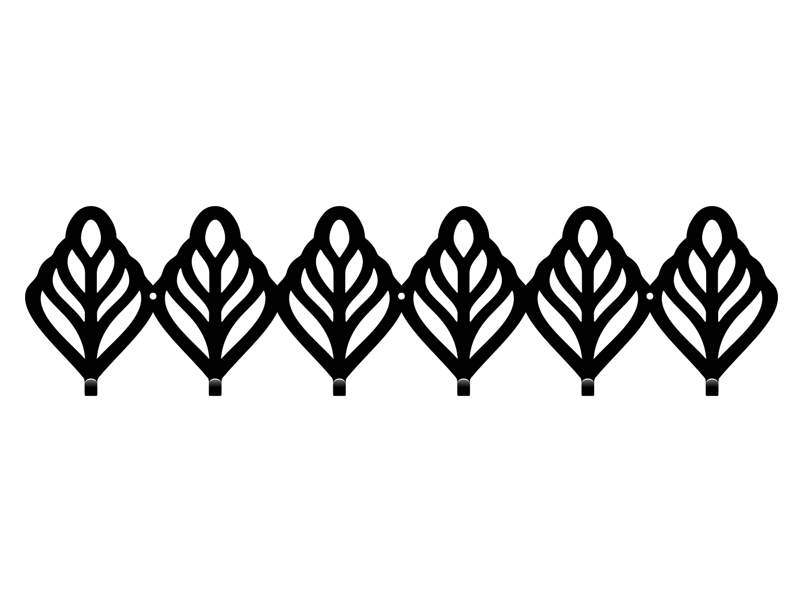 wie297-60-cza Cuier Hol Pentru Perete Open Work 60 cm - imagine 1