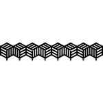 Cuier Hol Pentru Perete Cube 100 cm