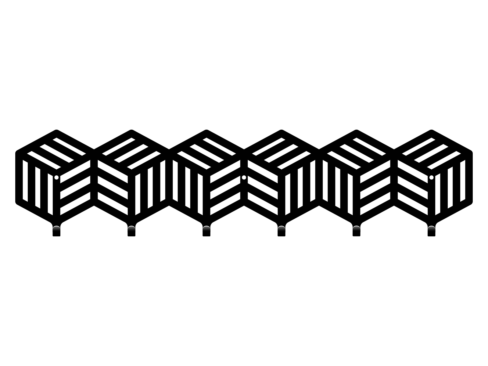 wie298-60-cza Cuier Hol Pentru Perete Cube 60 cm - imagine 1