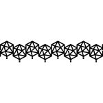 Cuier Hol Pentru Perete Geometric 100 cm