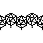 Cuier Hol Pentru Perete Geometric 50 cm