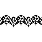 Cuier Hol Pentru Perete Geometric 70 cm