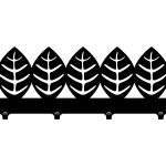 Cuier Hol Pentru Perete Frunze 40 cm