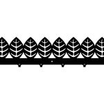 Cuier Hol Pentru Perete Frunze 60 cm