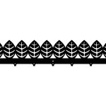 Cuier Hol Pentru Perete Frunze 70 cm