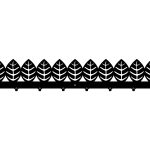 Cuier Hol Pentru Perete Frunze 80 cm