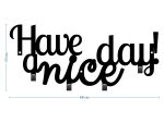 Cuier Hol Pentru Perete Have A Nice Day! 40 cm - imagine 4
