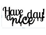 Cuier Hol Pentru Perete Have A Nice Day! 50 cm - imagine 3