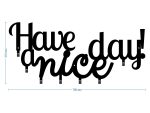 Cuier Hol Pentru Perete Have A Nice Day! 70 cm - imagine 3