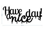 Cuier Hol Pentru Perete Have A Nice Day! 80 cm - imagine 3