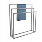 Wieszak na ręczniki potrójny stojący szlif L