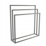 Wieszak na ręczniki potrójny stojący szlif L - imagine 2