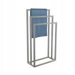 Wieszak na ręczniki potrójny stojący szlif S