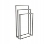 Wieszak na ręczniki potrójny stojący szlif S - imagine 2