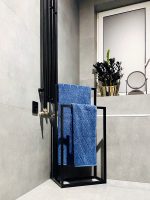 Wieszak na ręczniki stojący metalowy B S - imagine 2