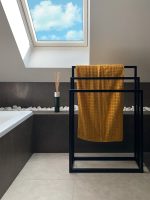 Wieszak na ręczniki stojący potrójny M - imagine 3