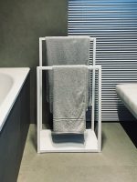 Wieszak na ręczniki stojący metalowy S - imagine 3