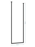 Wieszak na ręczniki sufitowy Long pojedynczy S - imagine 5