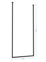 Wieszak na ręczniki sufitowy Long pojedynczy M - imagine 4