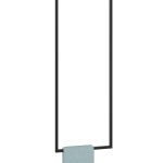 Wieszak na ręczniki sufitowy metalowy pojedynczy S