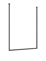 Wieszak na ręczniki sufitowy metalowy pojedynczy L - imagine 4