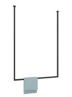 Wieszak na ręczniki sufitowy metalowy pojedynczy L