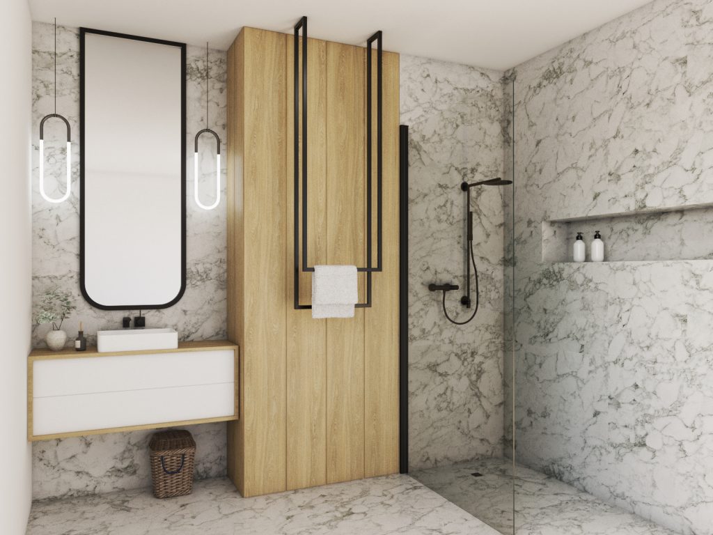 Wieszak na ręczniki sufitowy Long podwójny S - imagine 3