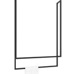 Wieszak na ręczniki sufitowy metalowy podwójny L