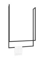 Wieszak na ręczniki sufitowy metalowy podwójny L