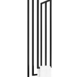 Wieszak na ręczniki sufitowy potrójny XS