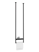 Wieszak na ręczniki sufitowy Long z półką XS