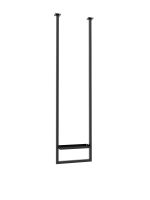 Wieszak na ręczniki sufitowy z półką XS - imagine 2