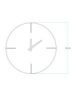 Ceas din lemn Atro 40cm - imagine 4