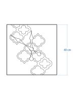 Ceas din lemn încrustat Maroco 40cm - imagine 4