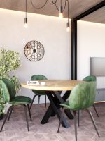 Ceas de perete metalic cu oglinda Big Ben 60 cm - imagine 2