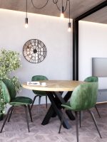 Ceas de perete metalic cu oglinda Big Ben 70 cm - imagine 2