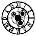 Ceas metalic Loft cu moduri 60 cm