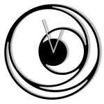 Ceas metalic Spirală 40 cm