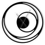 Ceas metalic Spirală 60 cm