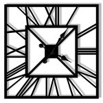 Ceas de perete metalic Art deco 60 cm