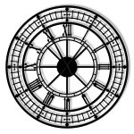 Ceas metalic mare Big Ben 90 cm