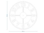 Ceas de perete metalic Classic II 50 cm - imagine 3