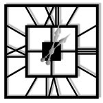 Ceas de perete metalic Plaza 40 cm