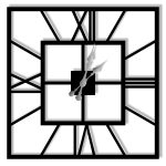 Ceas de perete metalic Plaza 50 cm