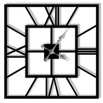 Ceas de perete metalic Plaza 70 cm